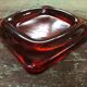 Pocket tray in amber colored glass circa 1950-60 inactive photos