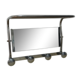 Mirror wall coat rack