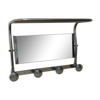 Mirror wall coat rack