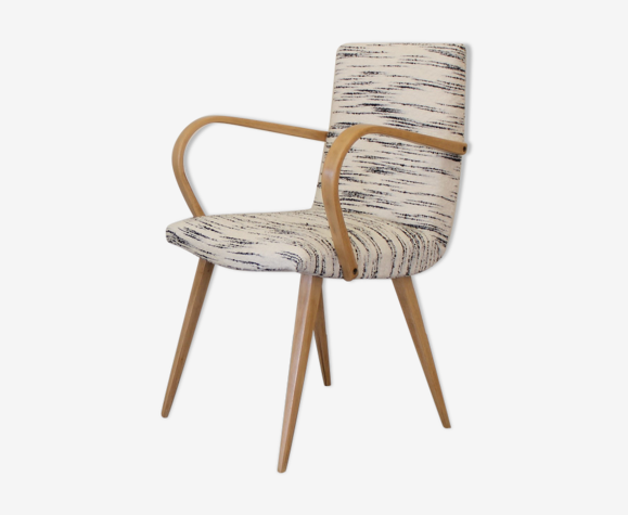 Fauteuil scandinave 1960 laine