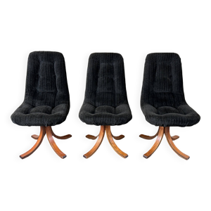 3 chaises pivotantes - 1970