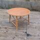 Vintage coffee table in bamboo and rattan.
