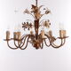 Italian hollywood regency chandelier 1960s