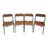 Set of four chairs stamped Souvignet