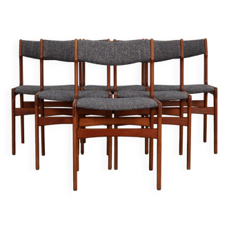 Set of six teak chairs, Danish design, 1960s, production: Denmark