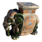 Large decorative earthenware / ceramic elephant