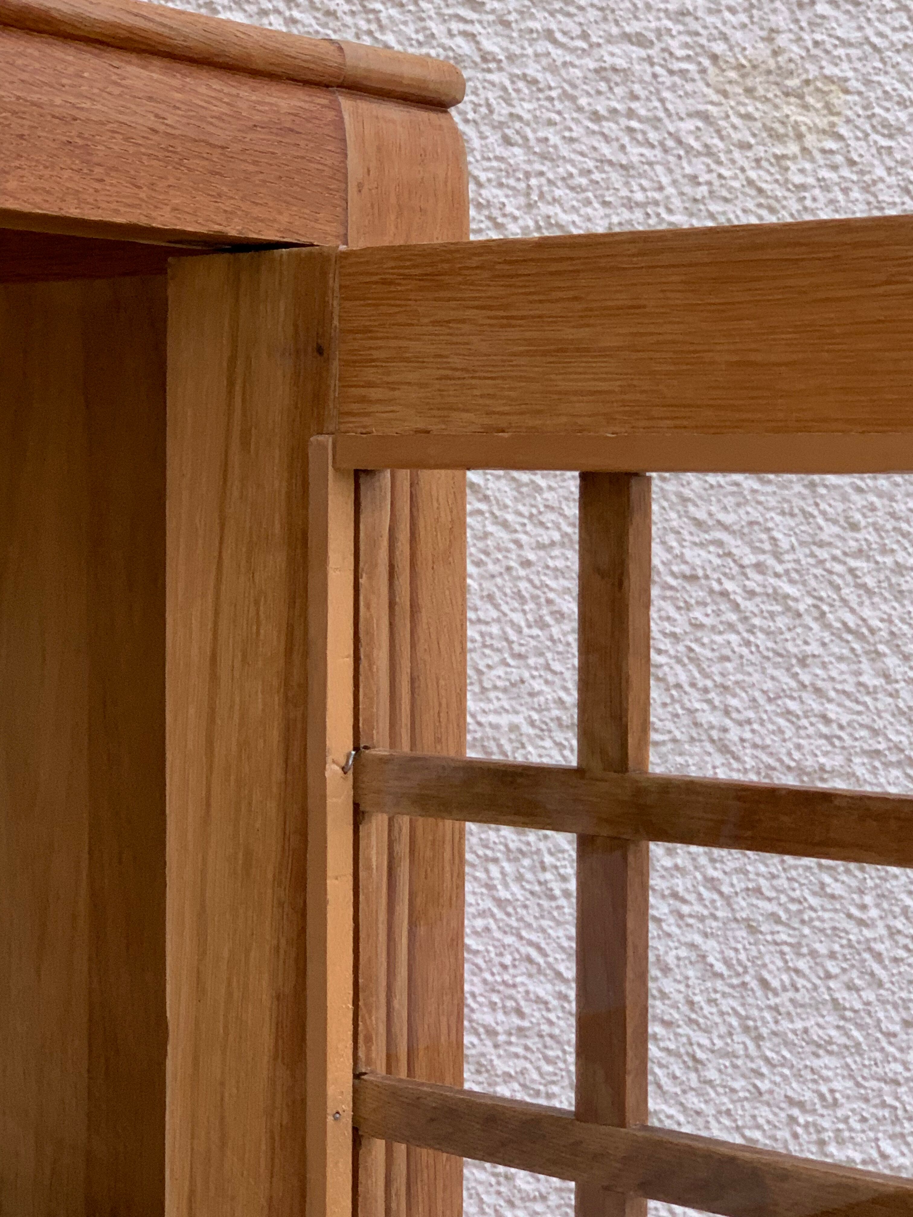 Parisian glazed wardrobe raw wood 1930
