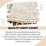 Traditional Moroccan rug made of natural wool, 2.5 x 1.5 m.