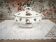 Soupière en porcelaine de Limoges décor panier d'hortensias