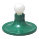 Green metal Teti wall light from the 1970s.