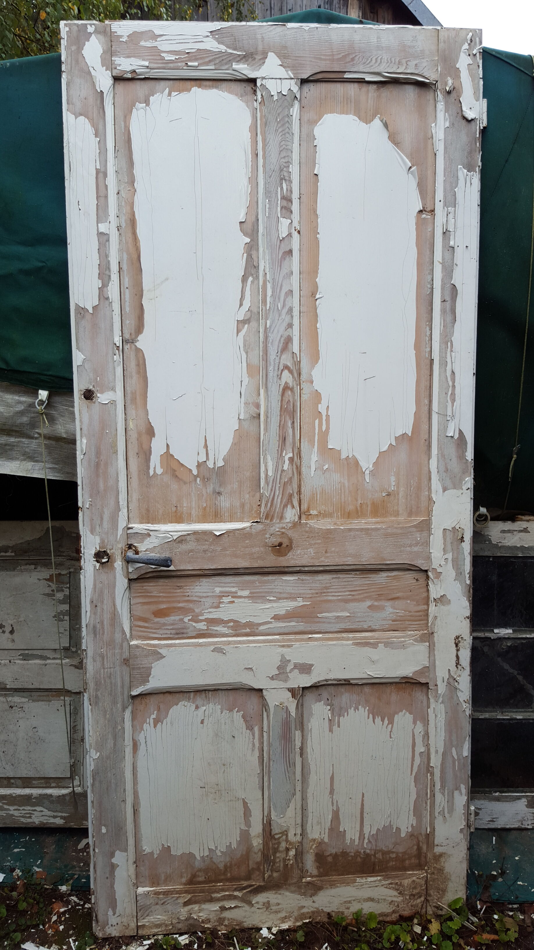 Old door beautiful patina height 208 cm