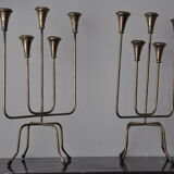 Pair of brass candlesticks