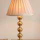 Pair of Vintage Swedish Table Lamps in Polished Brass, Signed Aneta