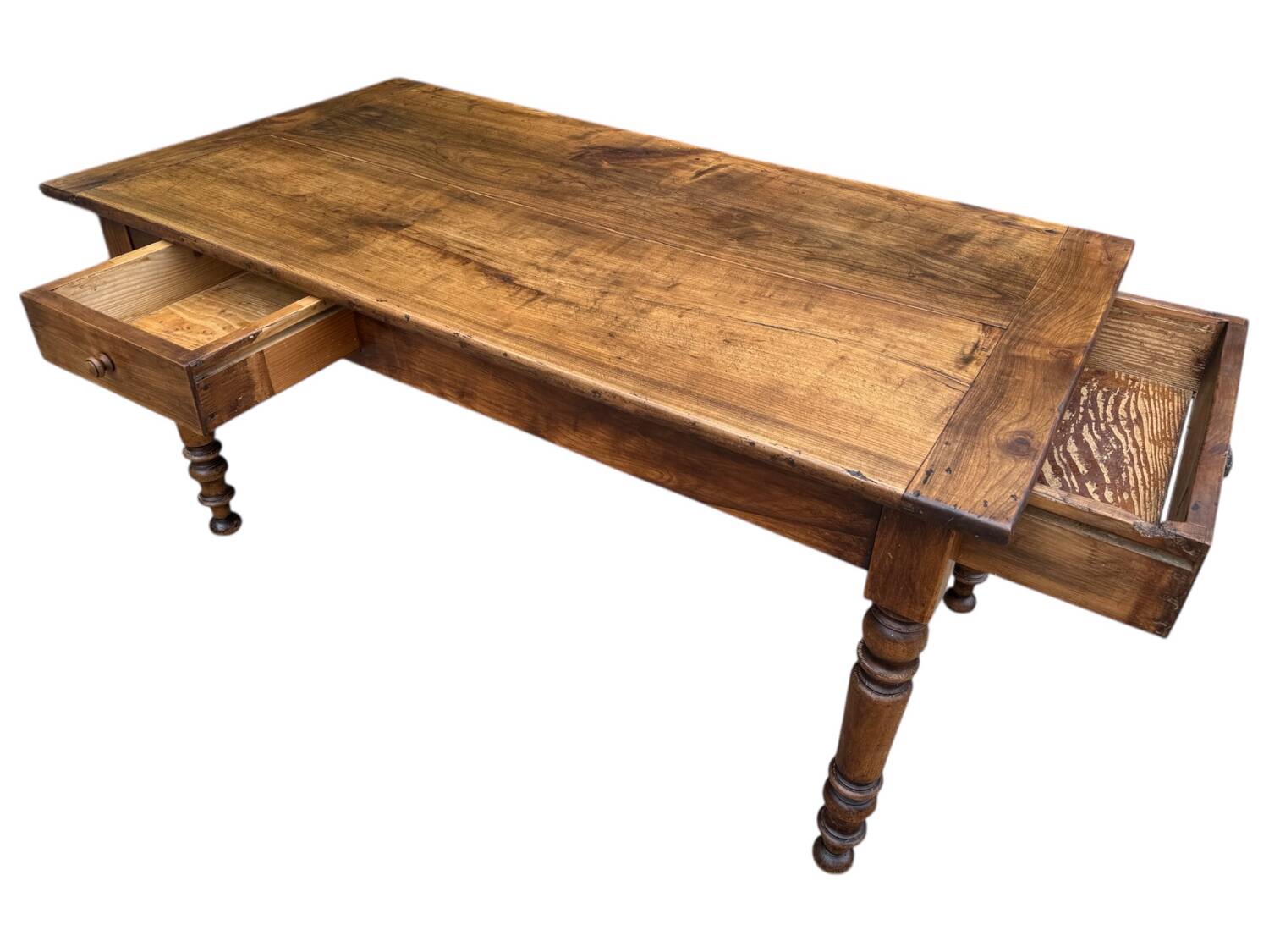 Louis Philippe walnut farmhouse table, 19th century
