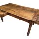 Table de ferme Louis Philippe en noyer 19’s