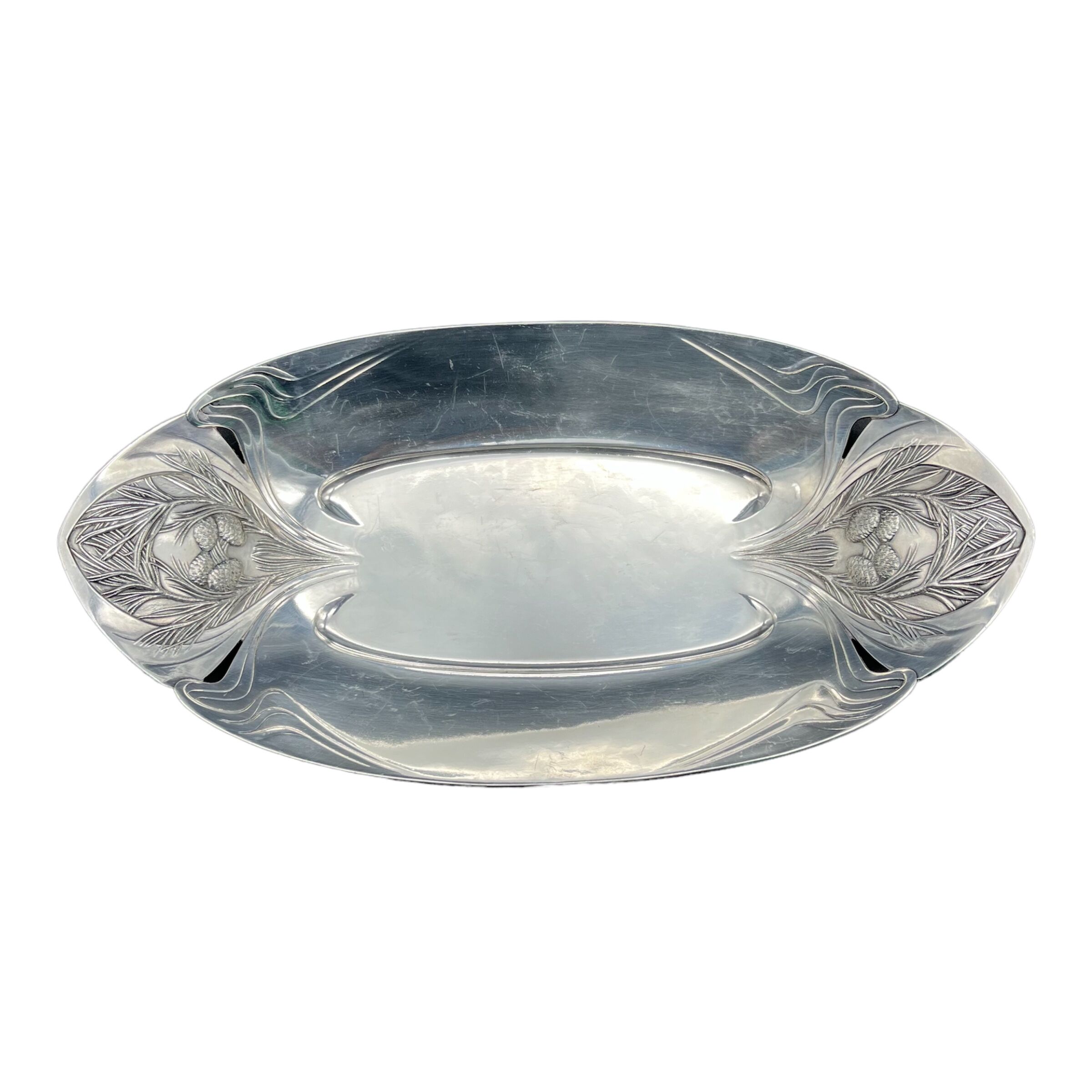 Basket Gallia Christofle in metal silver