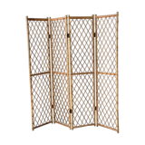 Vintage rattan and bamboo screen
