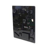 Wall organiser plateau Uten.Silo black by Dorothee Maurer Becker for Design M, 1960s