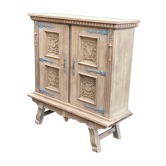 Buffet armoire renaissance espagnole rénovée en chêne 1930