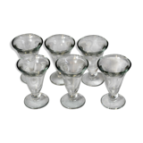 Lot de 6 verres  à apéritif anciens