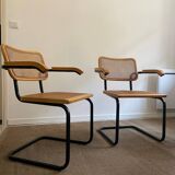 Fauteuils f62 Cesca par Marcel Breuer