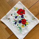 Monogrammed napkins with country pattern