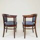 Art deco set two armchair by Thonet, 1910s full refurbished