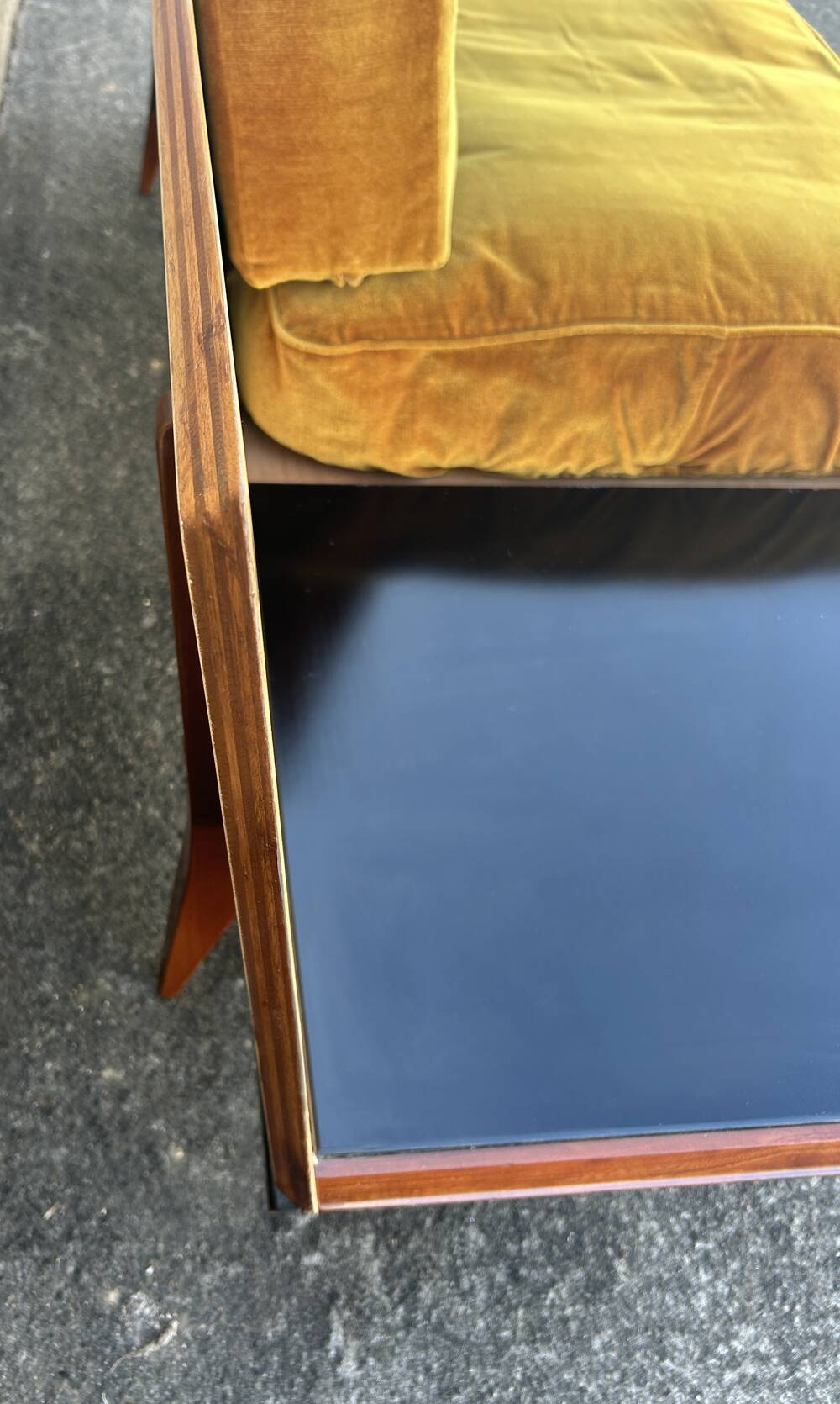 Daybed or two-seater sofa, shelf designed by Maison Sergalot, Paris, 1957