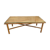 Table basse en rotin