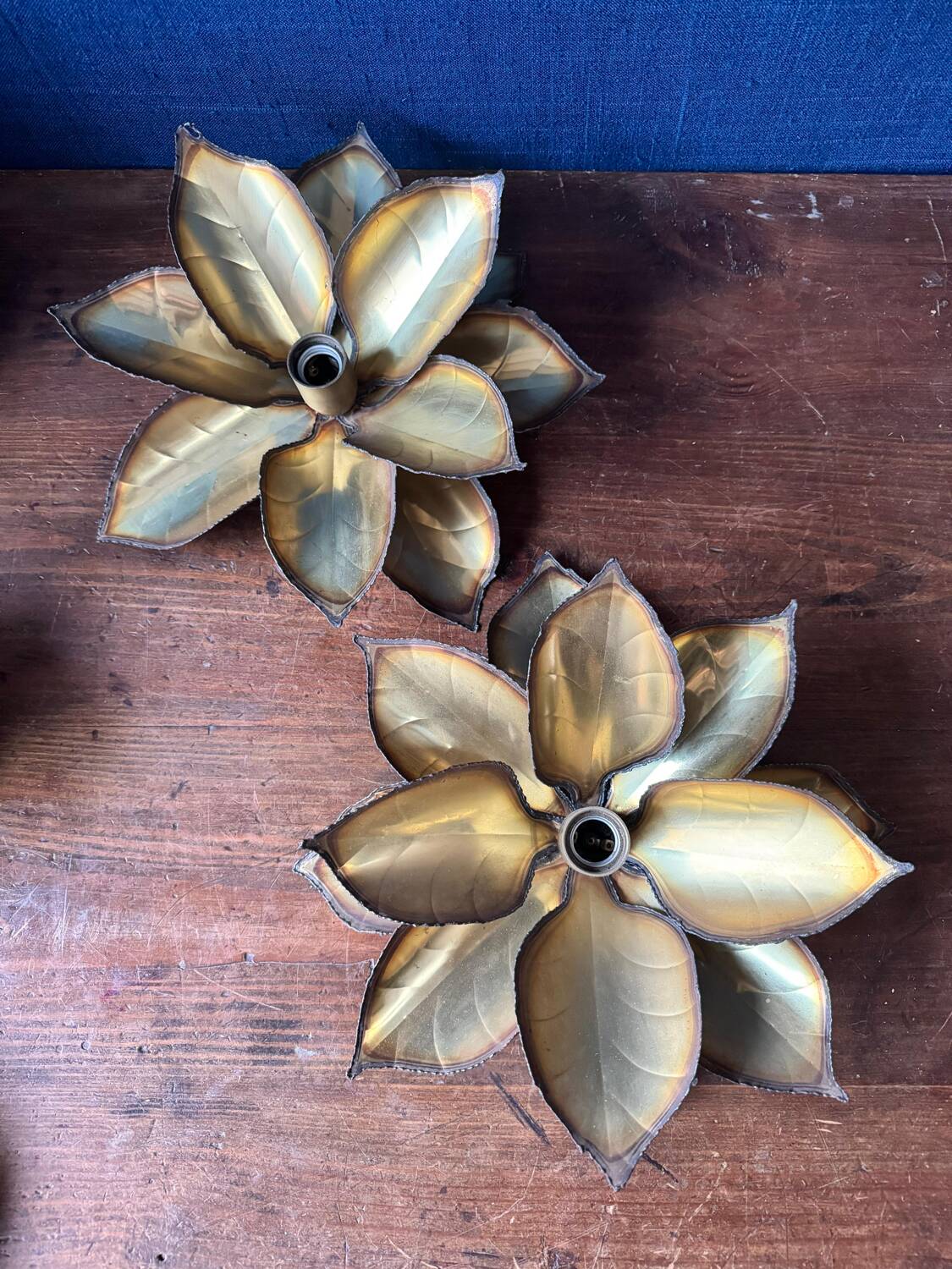 Pair of Maison Jansen wall sconces. 1970s