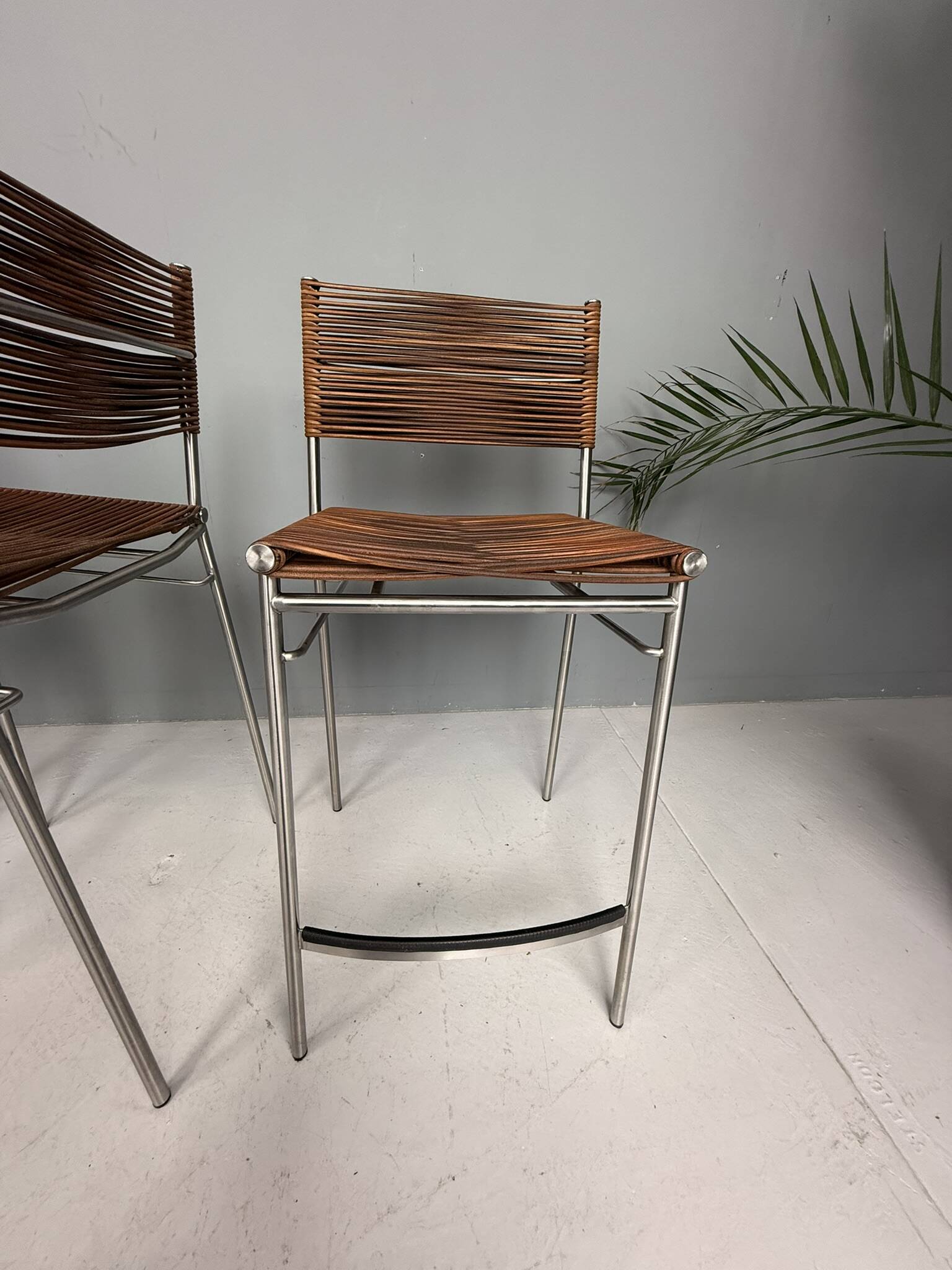 Tito Agnoli - Set of three bar stools "Miss B", Italy, 1997