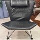 Fauteuil Italienne en cuir 1970