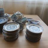 Vaisselle chinoise en porcelaine dite graine de riz  des années 50