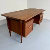 Scandinavian design desk Swiss Teack 70s vintage teak
