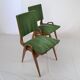 Pair of beech chairs from Maurice Pré