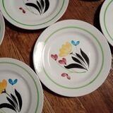Assiettes Digoin Sarreguemines Rigny