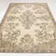Tapis Anatolien Vintage Clair – Motifs Floraux Élégants, 202x278 Cm