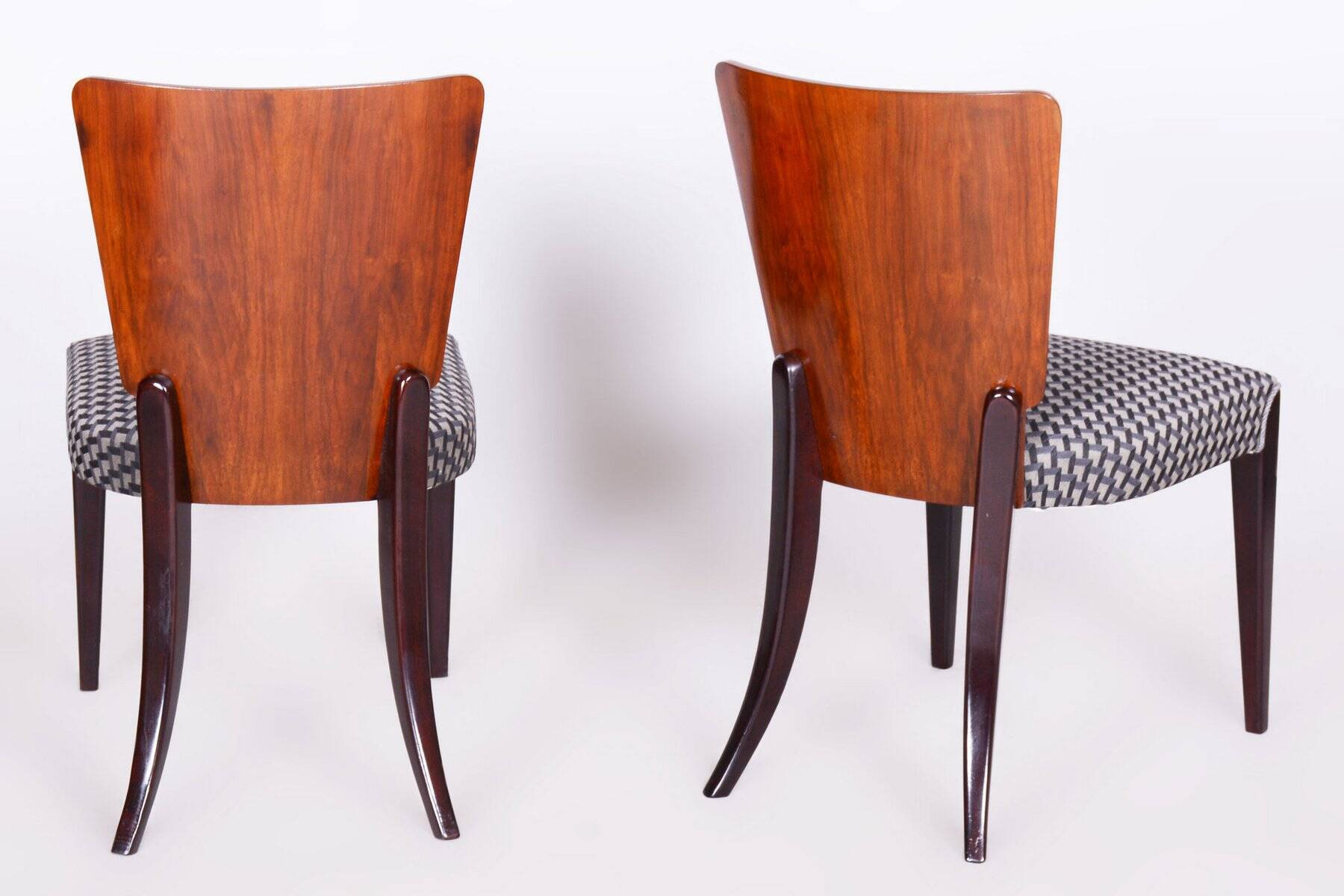 Art Deco Chairs in Beech attributed to Jindřich Halabala for Up Závody, Czechia, 1930s, Set of 4