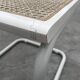 Set of 4 Cesca b32 model chairs in white by Marcel Breuer