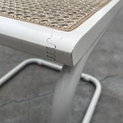 Set of 4 Cesca b32 model chairs in white by Marcel Breuer