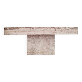 Travertine coffee table