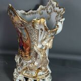Vase de mariage porcelaine Vieux Paris vers 1830-1850 42x42 cm.
