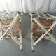 Pair of bamboo and rattan chairs