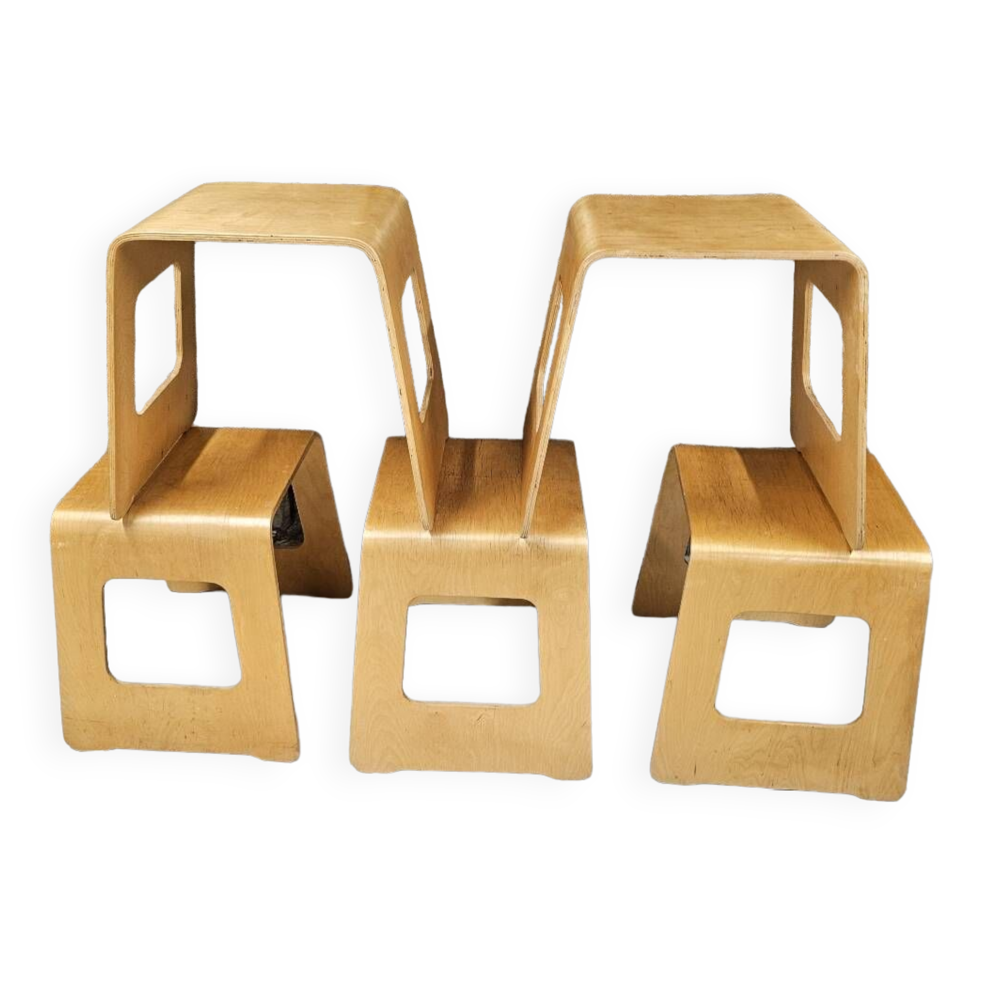 Lot 5 tabourets Lisa Noringer pour Ikea 2000"