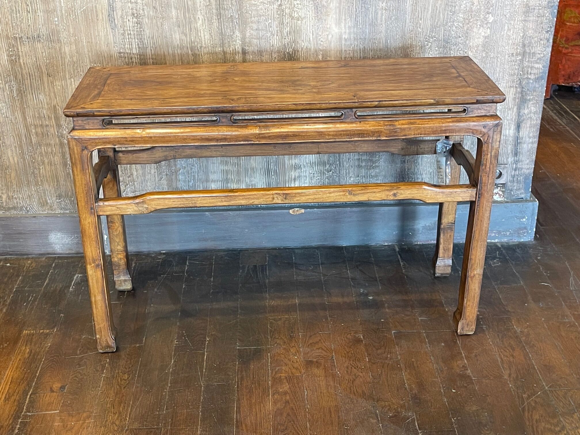 Old Chinese console with lacquer finish.