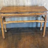 Old Chinese console varnished with stamp