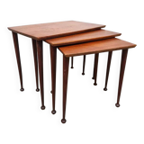 Vintage teak nesting tables mimiset 1960