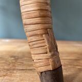 Peacock rattan stool 1960s