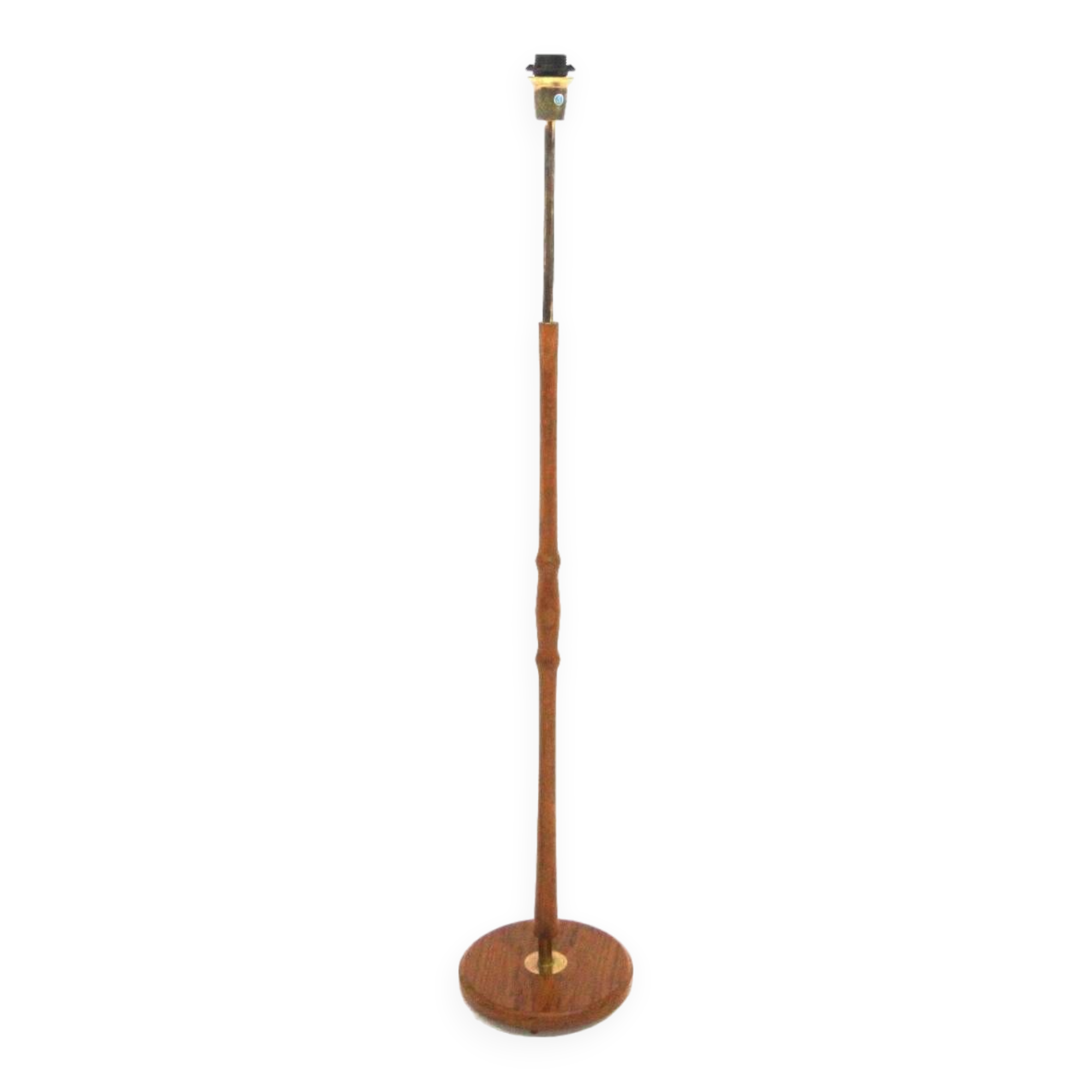 Scandinavian teak and metal floor lamp, Sweden, 1960