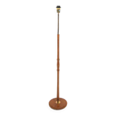 Lampadaire scandinave en teck et métal, Suède, 1960